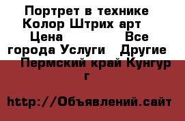 Портрет в технике “Колор-Штрих-арт“ › Цена ­ 250-350 - Все города Услуги » Другие   . Пермский край,Кунгур г.